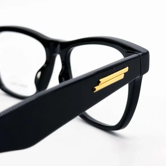 NEW BOTTEGA VENETA EYEGLASSES BV1120OA 001 BLACK SQUARE WOMEN EYEWEAR